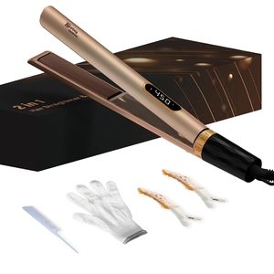 Nicebay Gold 2 in 1 Hair Straightener & Curler. Brand New & Sealed, TWO LEFT